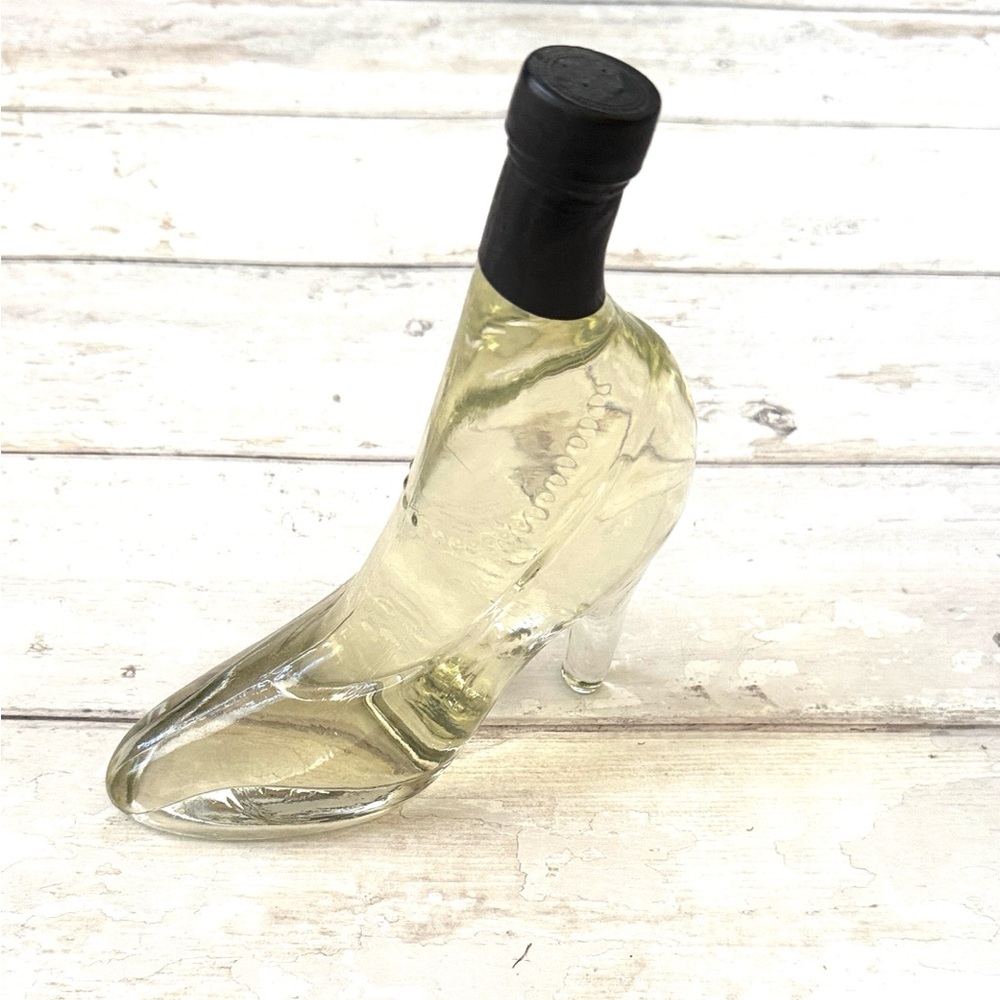 Glass Bottle High Heel Shaped Collectible Glass Home Decor Sealed Shoe Bottle